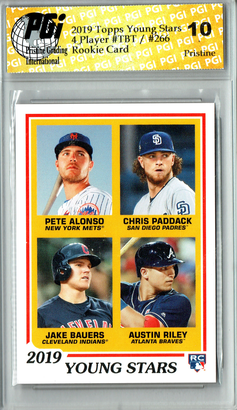 Pete Alonso 2019 Topps TBT #266 PRISTINE Rookie Card PGI 10
