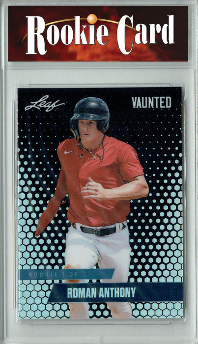 Certified Mint+ Roman Anthony 2024 Leaf Vaunted Metal #VM-24 Black 7 Made Rookie Card Boston Red Sox