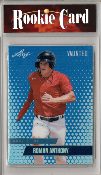Certified Mint+ Roman Anthony 2024 Leaf Vaunted Metal #VM-24 Blue 20 Made Rookie Card Boston Red Sox