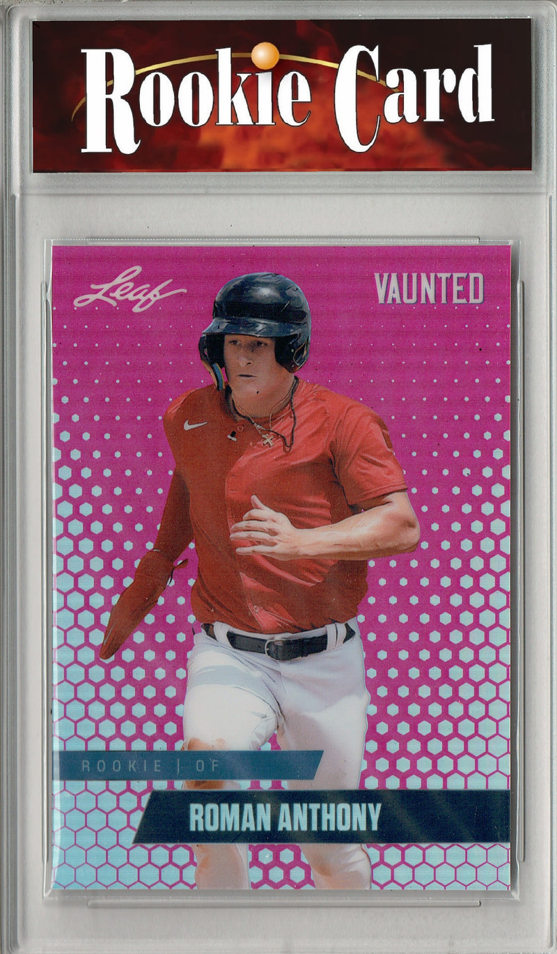 Certified Mint+ Roman Anthony 2024 Leaf Vaunted Metal #VM-24 Pink 10 Made Rookie Card Boston Red Sox