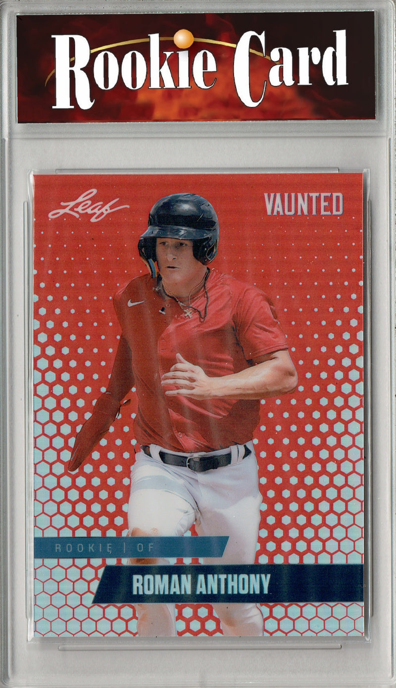 Certified Mint+ Roman Anthony 2024 Leaf Vaunted Metal #VM-24 Red 2 of 2 Made Rookie Card Boston Red Sox