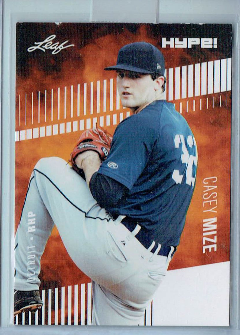 Mint Casey Mize 2018 Leaf HYPE #11 Only 5000 Made Rare Rookie Card