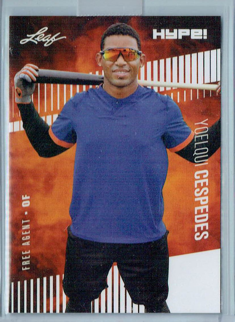 Mint Yoelqui Cespedes 2020 Leaf HYPE #42 Only 5000 Made Rare Rookie Card