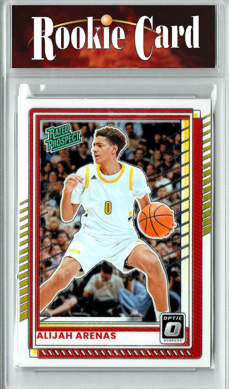 Alijah Arenas Rookie Card 2025 Donruss Optic #58, Certified Mint+ Condition, USC Trojans