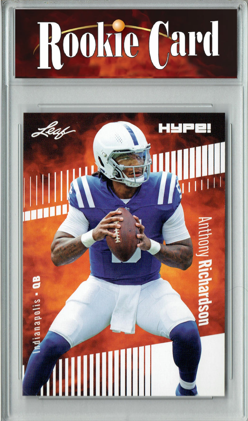 Anthony Richardson Rookie Card Indianapolis Football Trading Card 2023 Leaf HYPE! #100A Only 5000 Made!  Certified Mint+