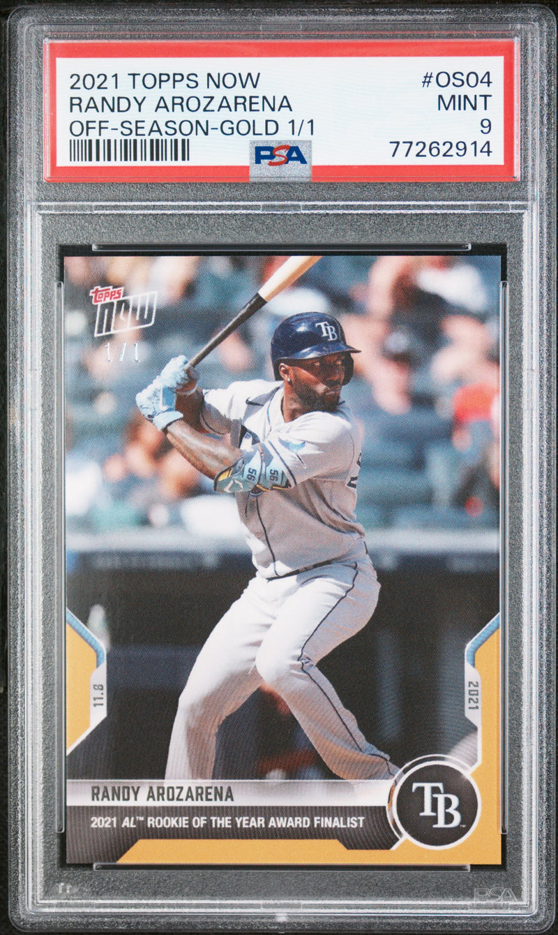 Randy Arozarena PSA 9 2021 Topps Now #OS04 Rookie Card Gold #1/1