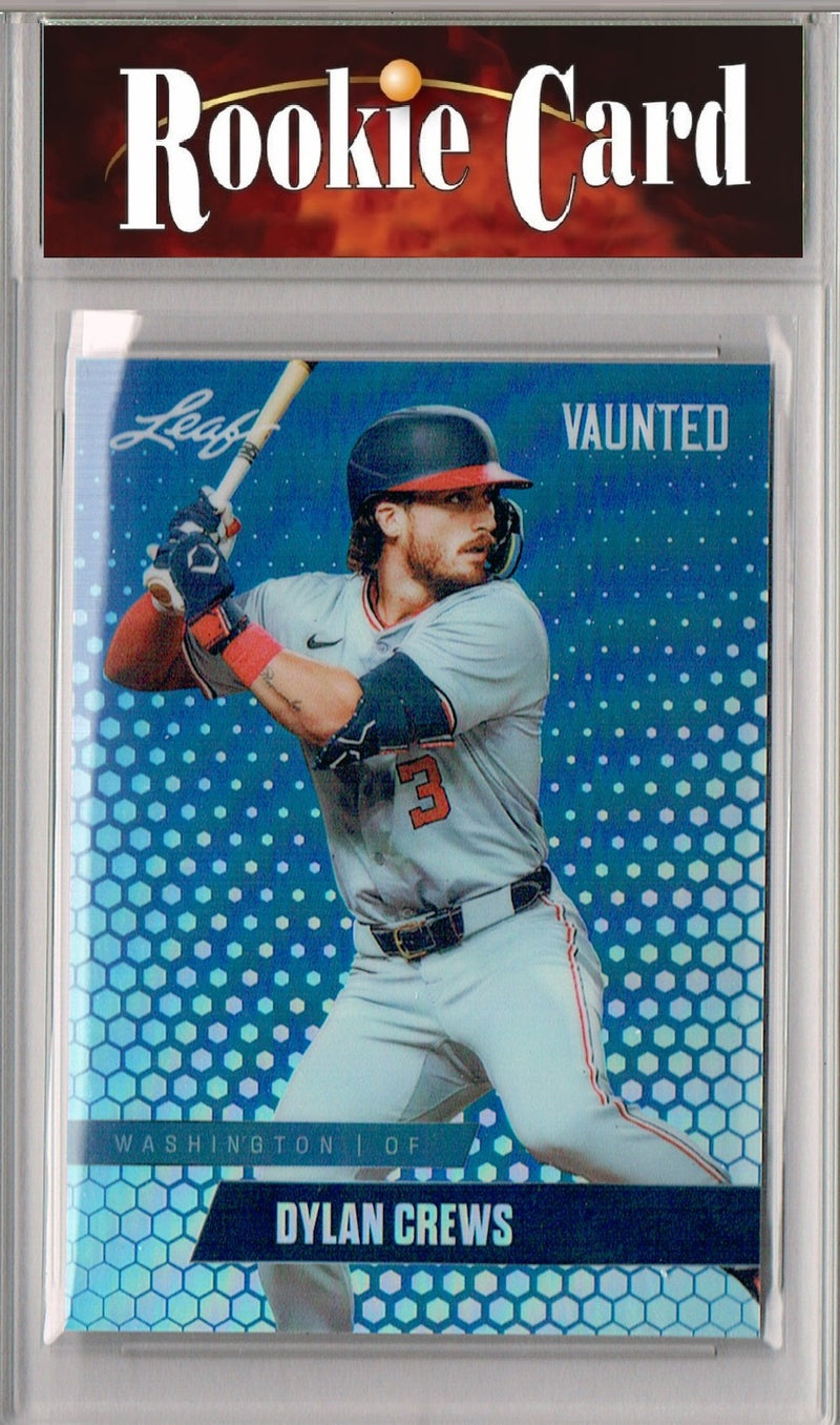 Certified Mint+ Dylan Crews 2024 Leaf Vaunted Metal #VM-08 Blue 20 Made Rookie Card Washington Nationals