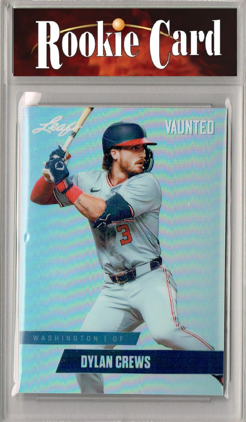 Certified Mint+ Dylan Crews 2024 Leaf Vaunted Metal #VM-08 Silver 25 Made Rookie Card Washington Nationals