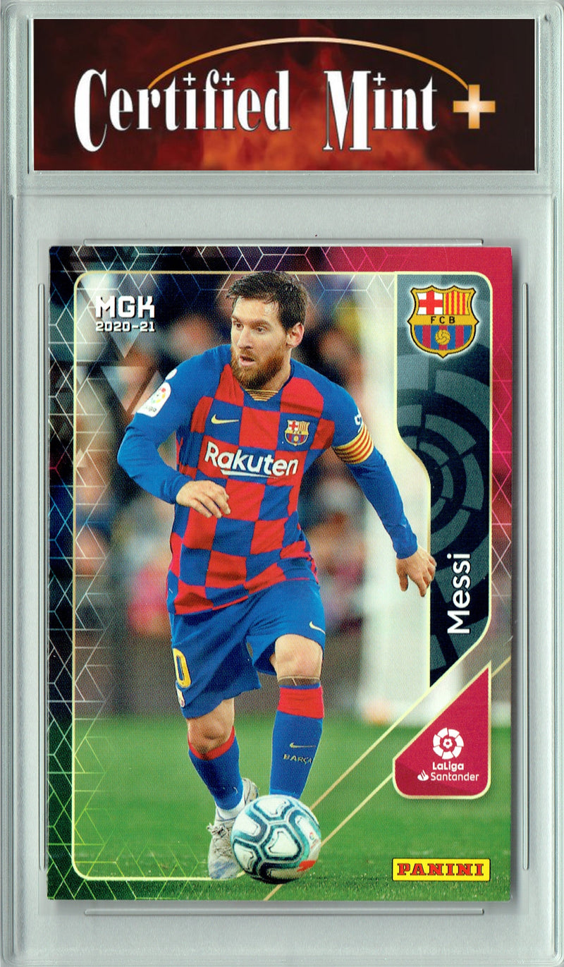 Certified Mint+ Lionel Messi 2020 Panini #70 Megacracks Barcelona Rare Trading Card Barcelona F.C.