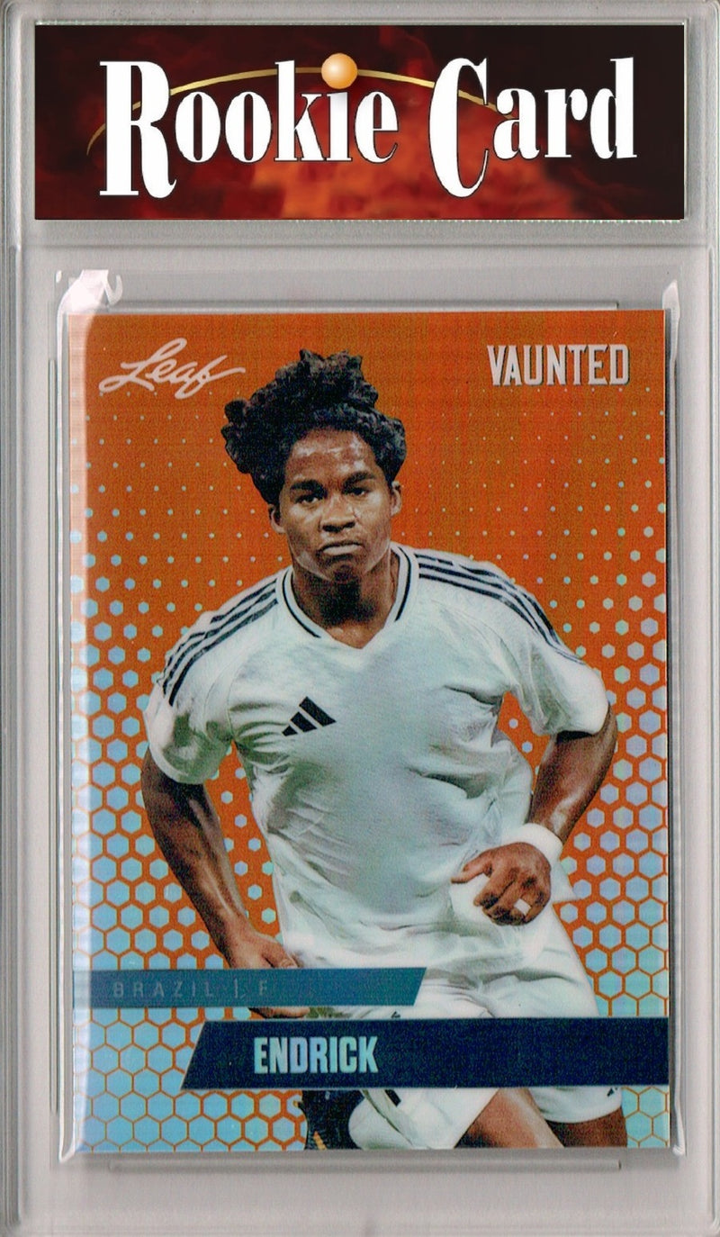 Certified Mint+ Endrick 2024 Leaf Vaunted Metal #VM-04 Orange Only 3 Made Rookie Card Real Madrid