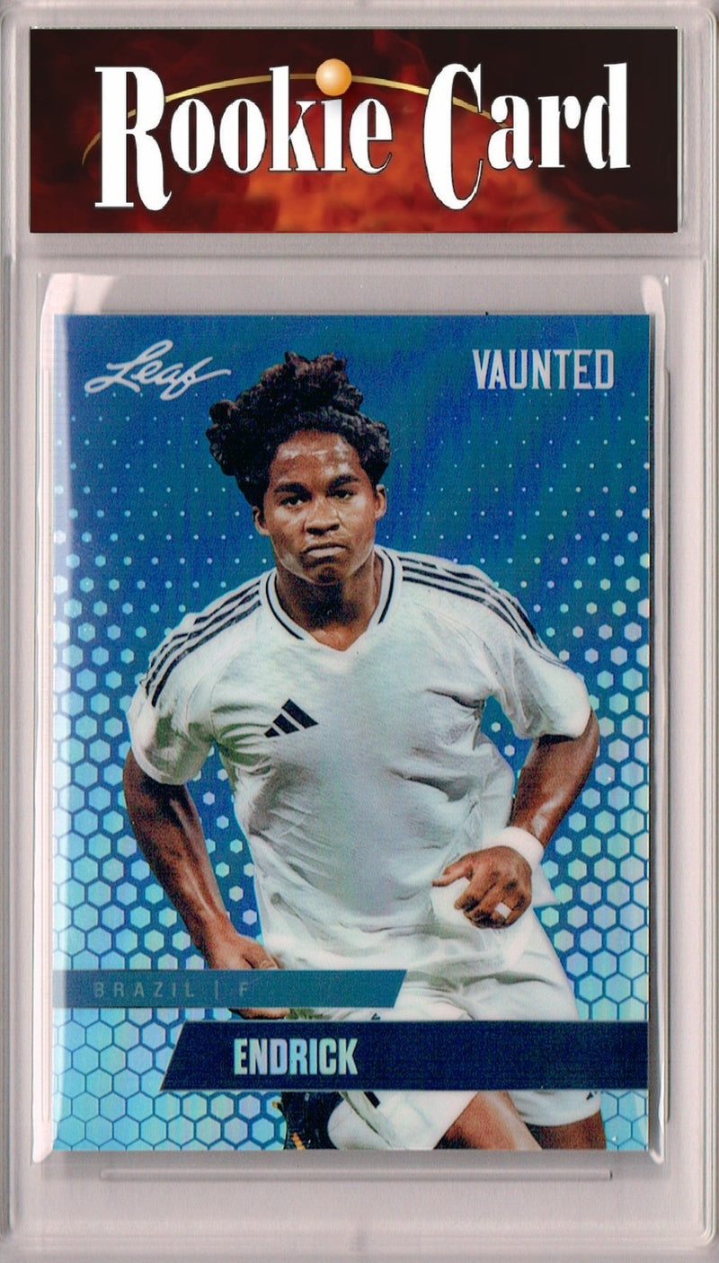 Certified Mint+ Endrick 2024 Leaf Vaunted Metal #VM-04 Blue 20 Made Rookie Card Real Madrid
