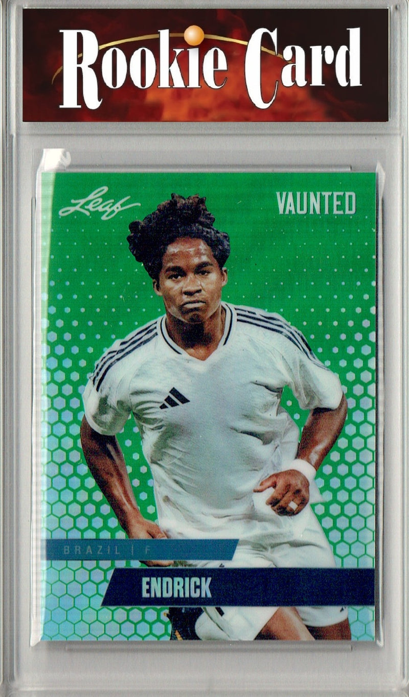 Certified Mint+ Endrick 2024 Leaf Vaunted Metal #VM-04 Green 5 Made Rookie Card Real Madrid
