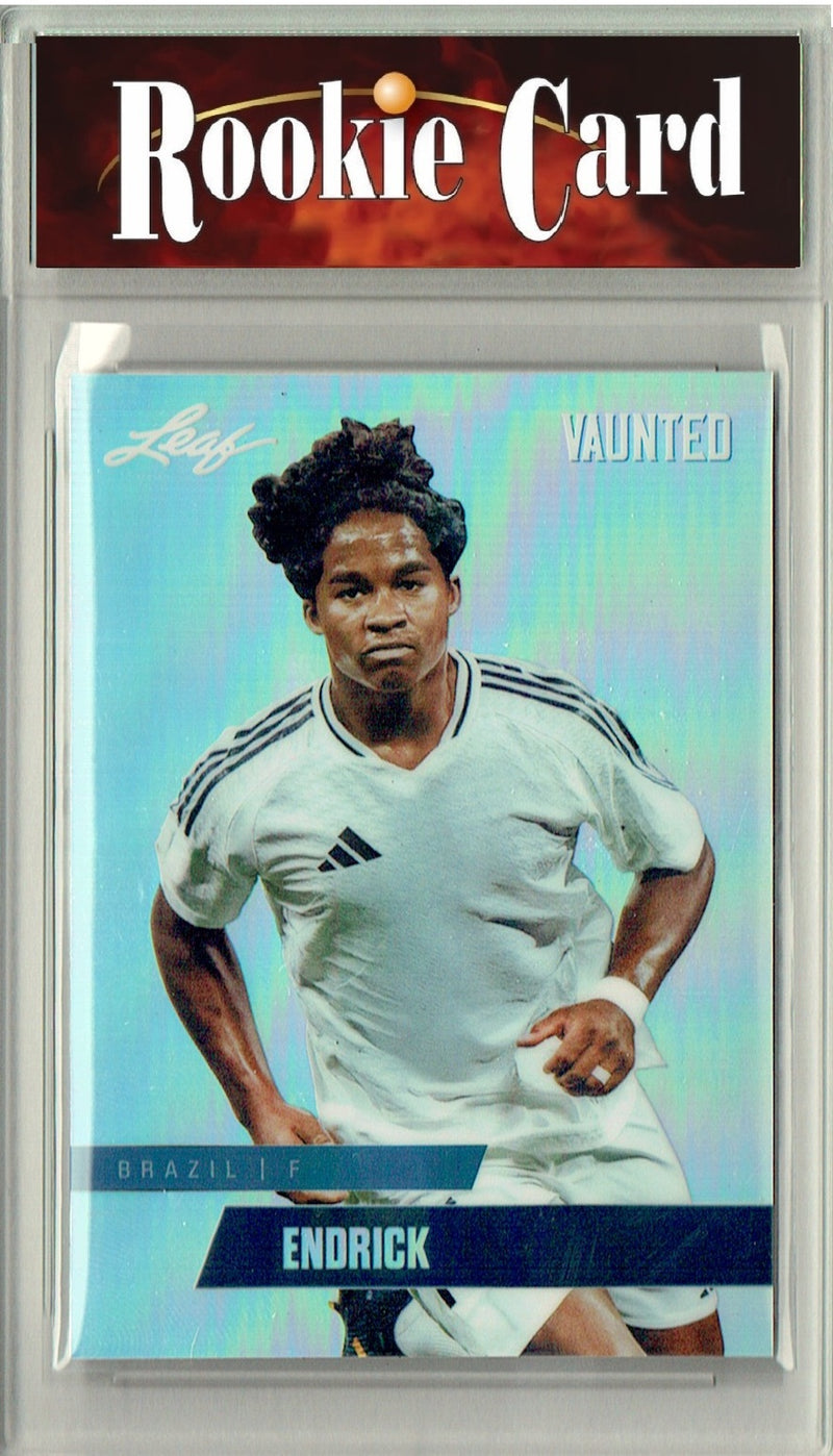 Certified Mint+ Endrick 2024 Leaf Vaunted Metal #VM-04 Silver 25 Made Rookie Card Real Madrid
