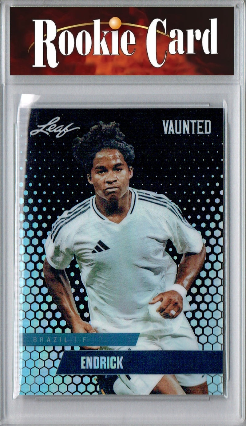 Certified Mint+ Endrick 2024 Leaf Vaunted Metal #VM-04 Black 7 Made Rookie Card Real Madrid