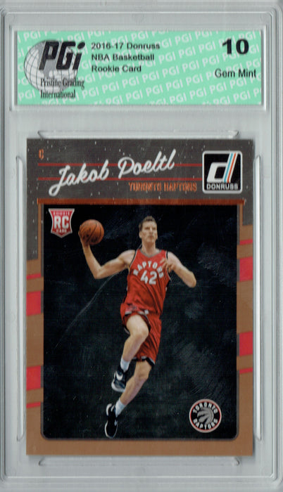 Jakob Poeltl 2016-2017 Donruss #159 Rookie Card PGI 10