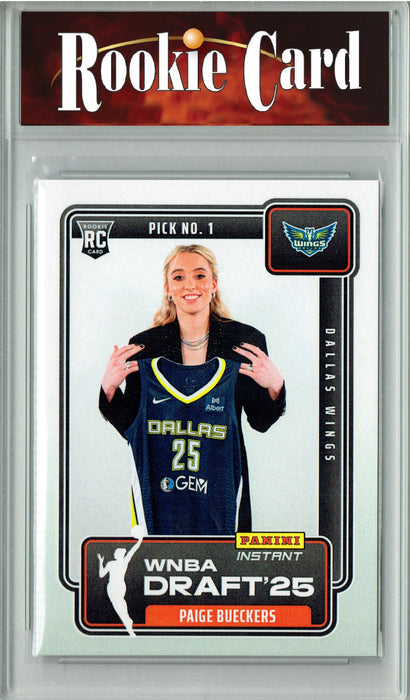 Certified Mint+ Paige Bueckers 2025 Panini Instant #DN-1 WNBA Draft '25 Rookie Card Dallas Wings