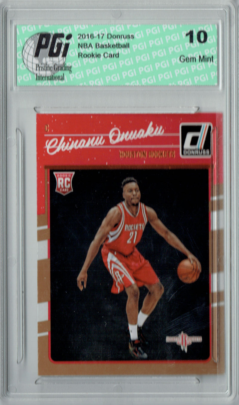 Chinanu Onuaku 2016-17 Donruss Basketball #180 Rookie Card PGI 10