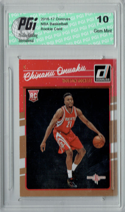 Chinanu Onuaku 2016-2017 Donruss #180 Rookie Card PGI 10