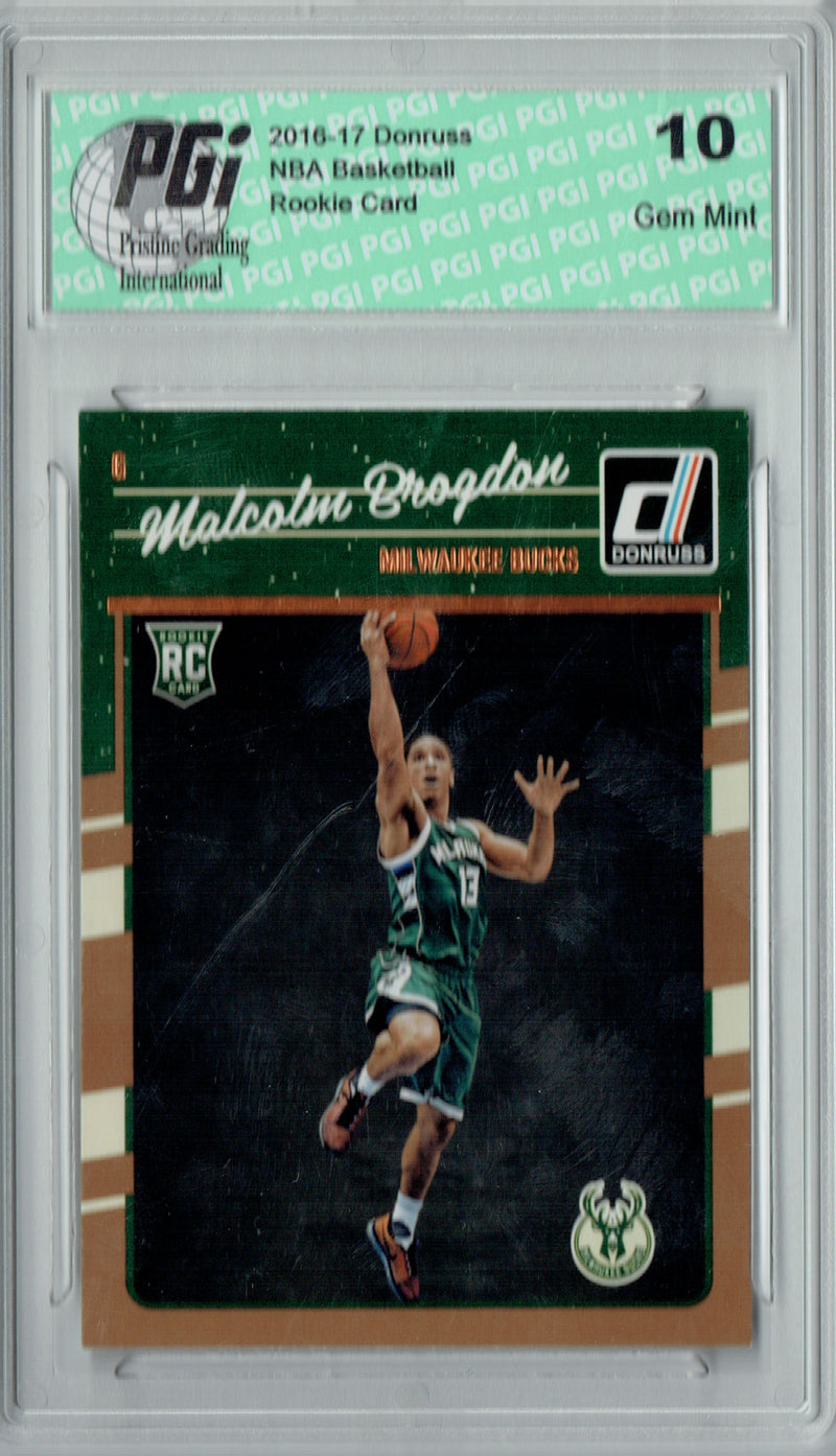 Malcolm Brogdon 2016-17 Donruss Basketball #179 Rookie Card PGI 10