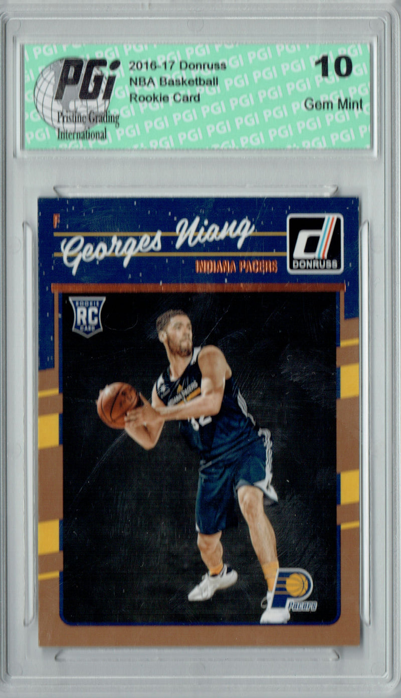 Georges Niang 2016-17 Donruss Basketball #189 Rookie Card PGI 10
