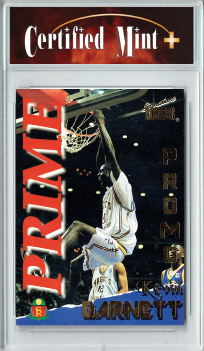 Certified Mint+ Kevin Garnett 1995 Signature Rookies #16 High School Rookie Card Minnesota Timberwolves