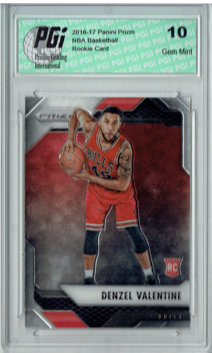 Denzel Valentine 2016 Panini Prizm #23 SP Rookie Card PGI 10