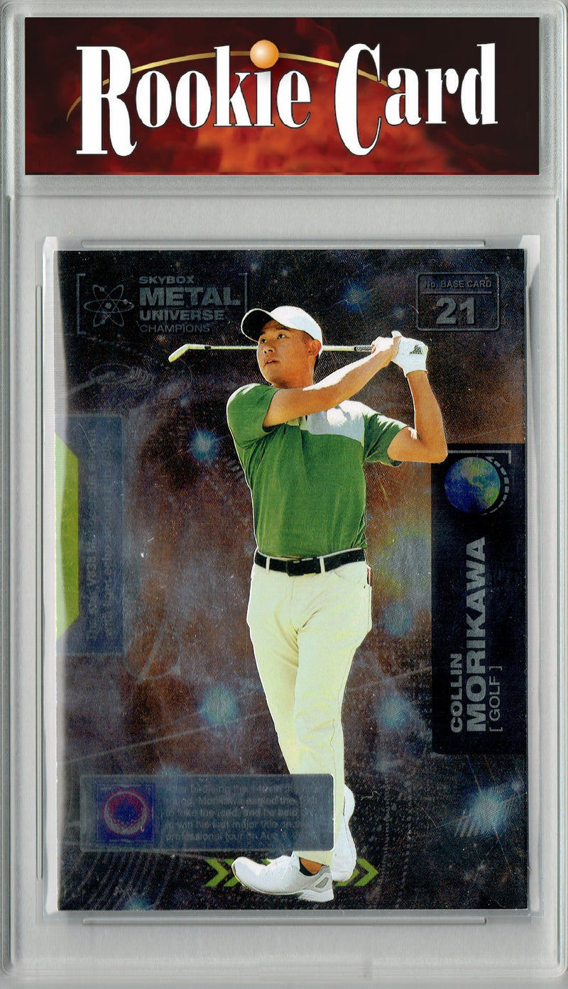 Certified Mint+ Collin Morikawa 2021 Upper Deck #21 Metal Universe Rookie Card USA