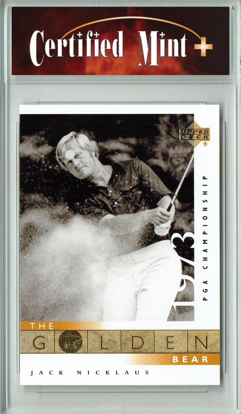 Certified Mint+ Jack Nicklaus 2001 Upper Deck #117 Golden Bear Rare Trading Card USA