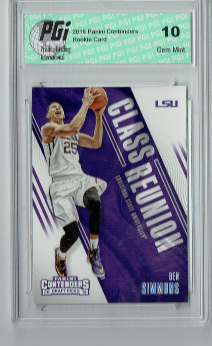 Ben Simmons 2016 Panini Contenders #1 Class Reunion Rookie Card PGI 10