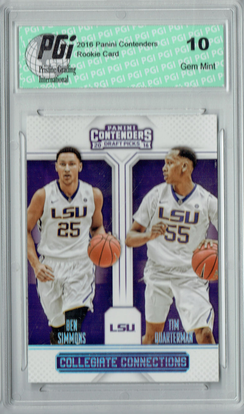 Ben Simmons 2016 Panini Contenders #5 Collegiate LSU Rookie Card PGI 10