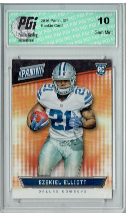 Ezekiel Elliott 2016 Panini SP #55 Only 199 Made Rookie Card PGI 10