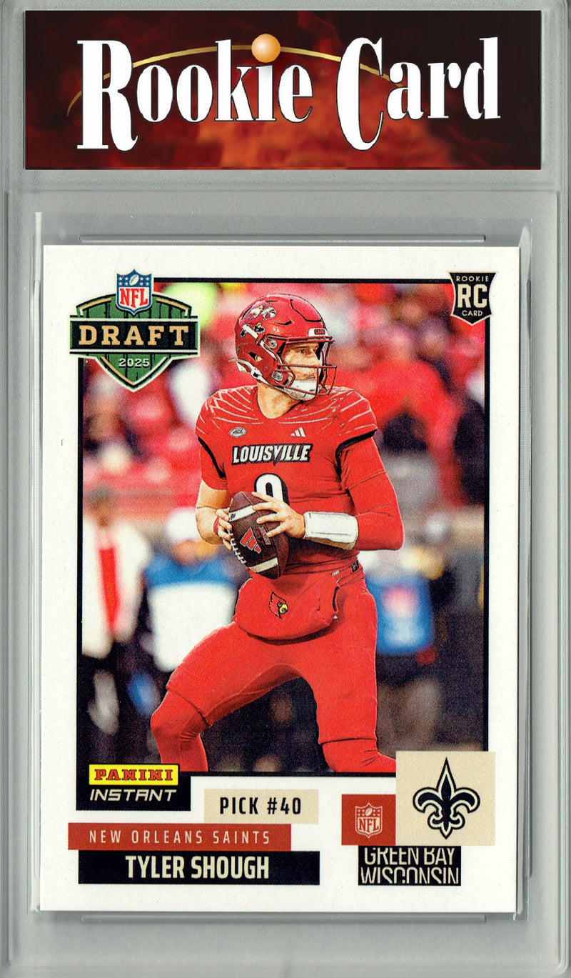 Certified Mint+ Tyler Shough 2025 Panini Instant #NFLDN-31 NFL Draft Rookie Card New Orleans Saints