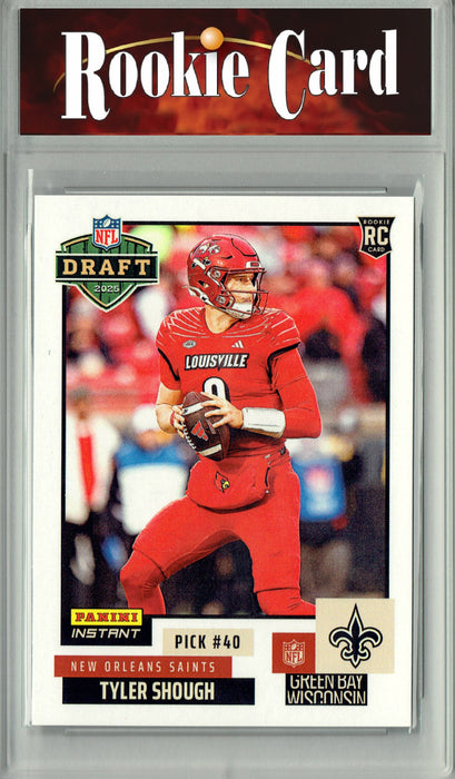 Certified Mint+ Tyler Shough 2025 Panini Instant #NFLDN-31 NFL Draft Rookie Card New Orleans Saints