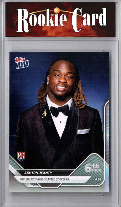 Certified Mint+ Ashton Jeanty 2025 Topps Now #D-2 Draft Night Rookie Card Las Vegas Raiders