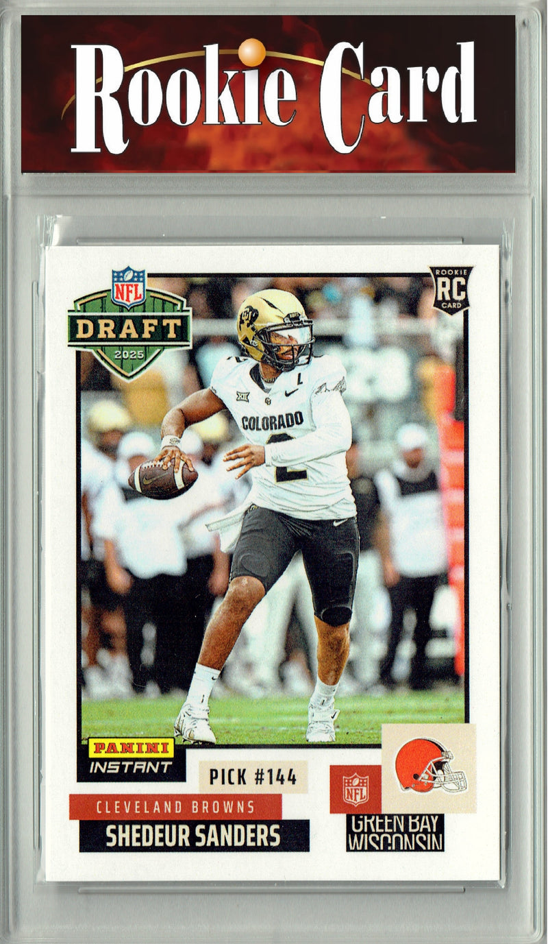 Certified Mint+ Shedeur Sanders 2025 Panini Instant #NFLDN-7 NFL Draft Rookie Card Cleveland Browns