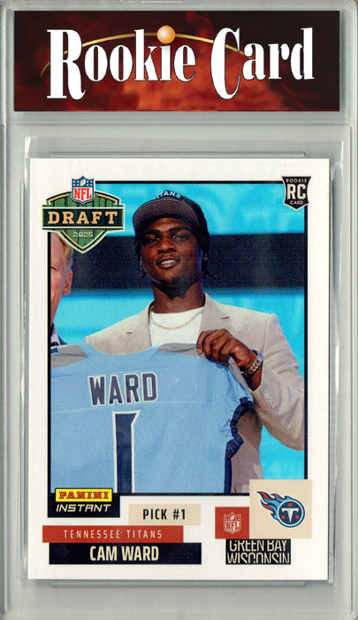 Certified Mint+ Cam Ward 2025 Panini Instant #NFLDN-1 NFL Draft Rookie Card Tennessee Titans