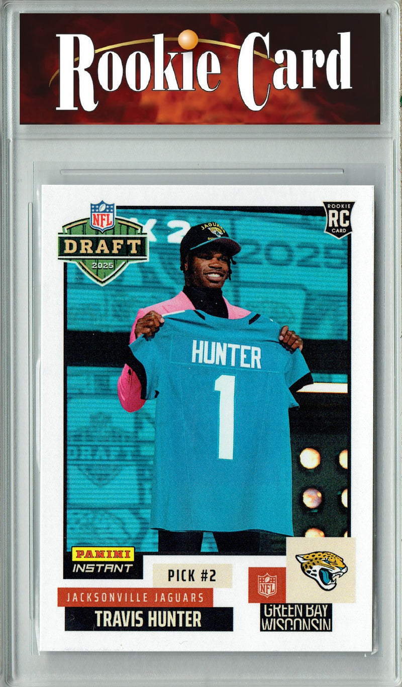 Certified Mint+ Travis Hunter 2025 Panini Instant #NFLDN-2 NFL Draft Rookie Card Jacksonville Jaguars
