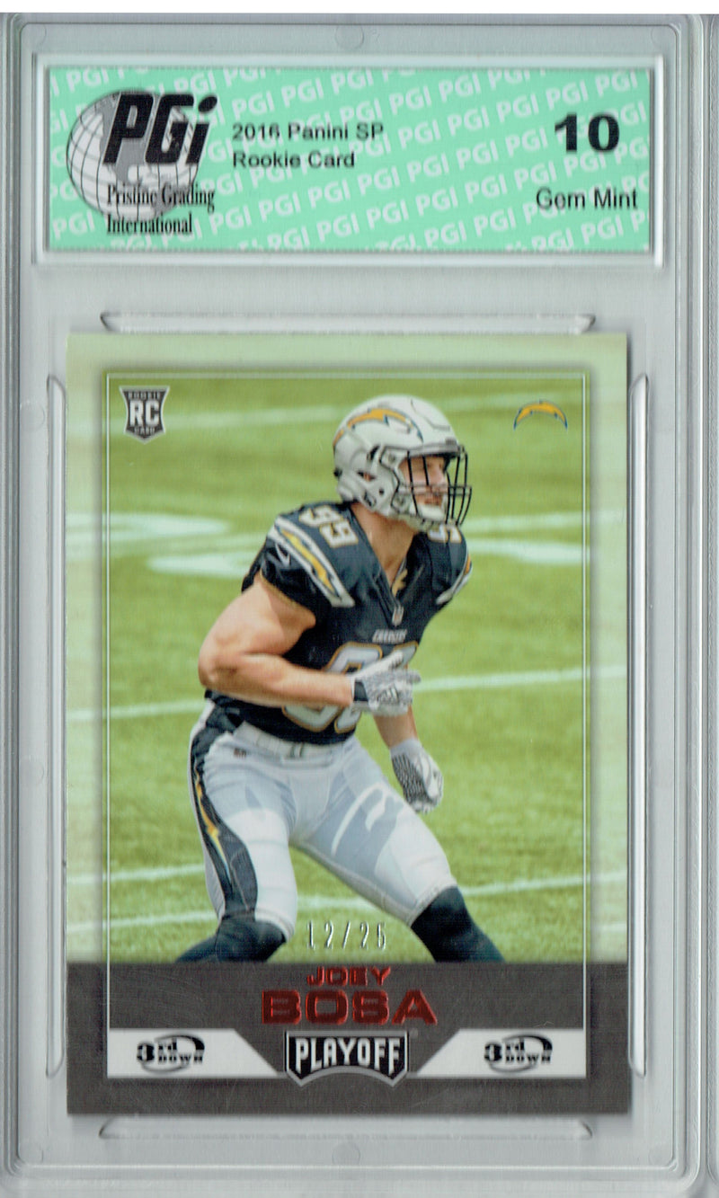 Joey Bosa 2016 Panini Playoff #12/25 SSP Rookie Card PGI 10
