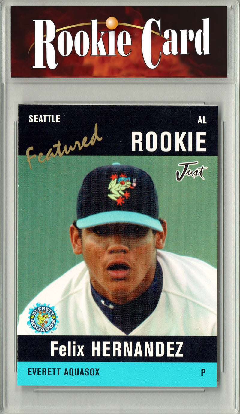 Certified Mint+ Felix Hernandez 2004 Just Minors #12 Preview Rookie Card Seattle Mariners