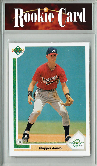 Certified Mint+ Chipper Jones 1991 Upper Deck #55 Hall of Fame Rookie Card Atlanta Braves