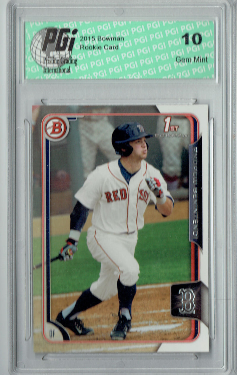Andrew Benintendi 2015 Bowman #182 1st Rookie Card PGI 10