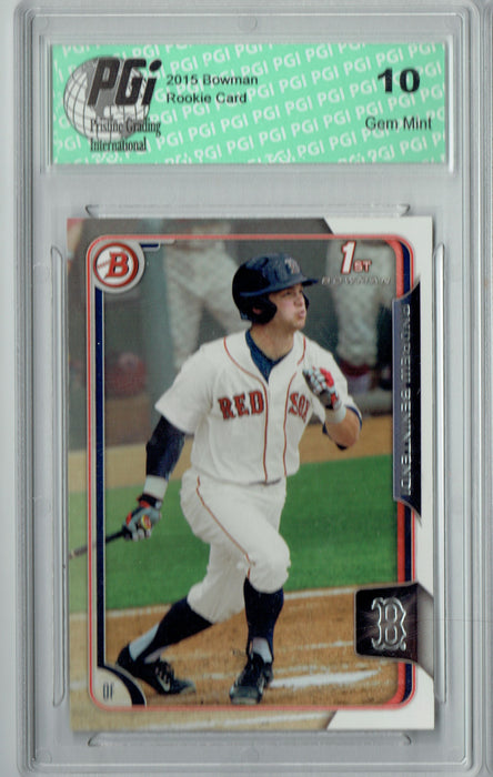 Andrew Benintendi 2015 Bowman #182 1st Rookie Card PGI 10