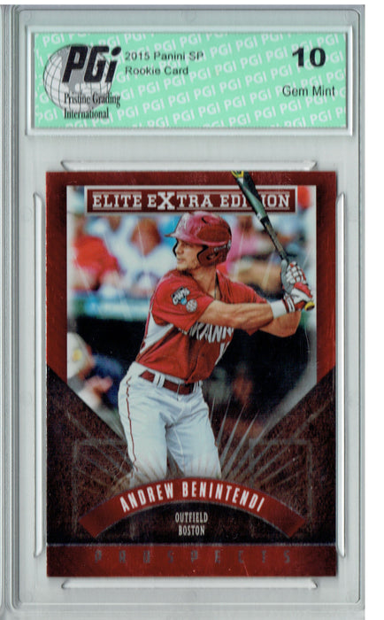 Andrew Benintendi 2015 Panini Elite #8 SP Rookie Card PGI 10