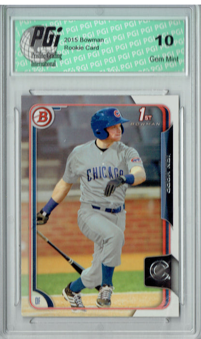 Ian Happ 2015 Bowman #28 1st Rookie Card PGI 10