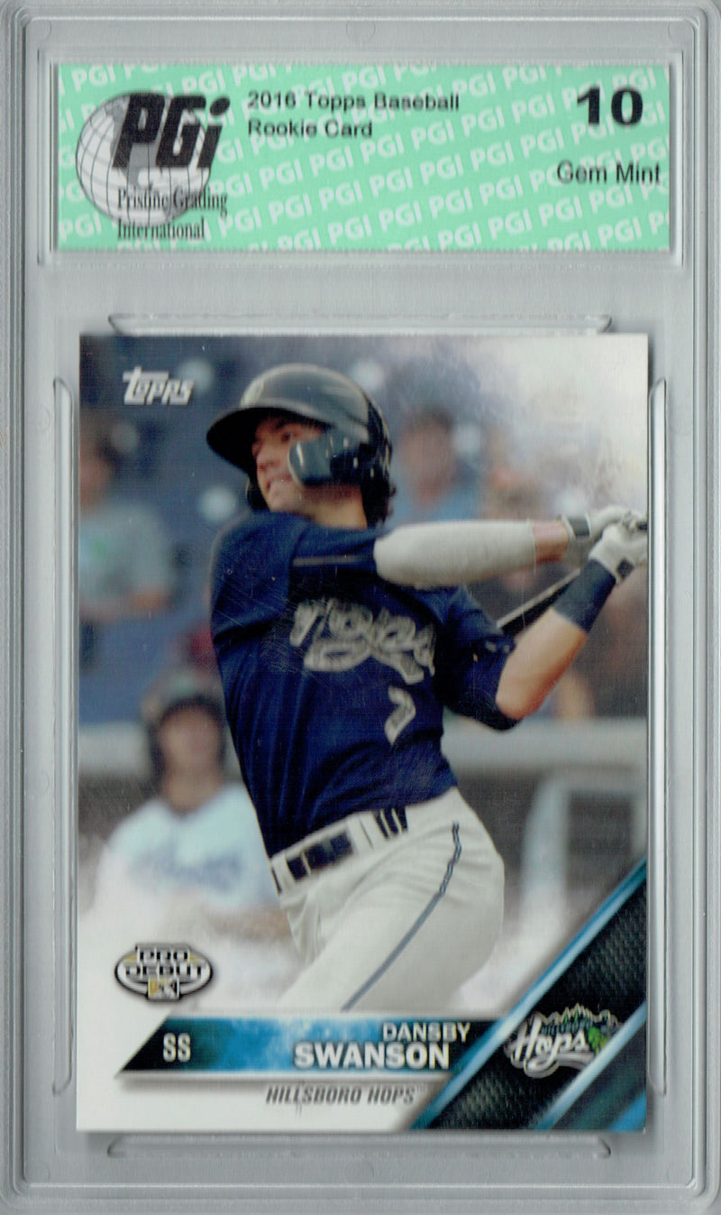 Dansby Swanson 2016 Topps Pro Debut #7 Rookie Card PGI 10