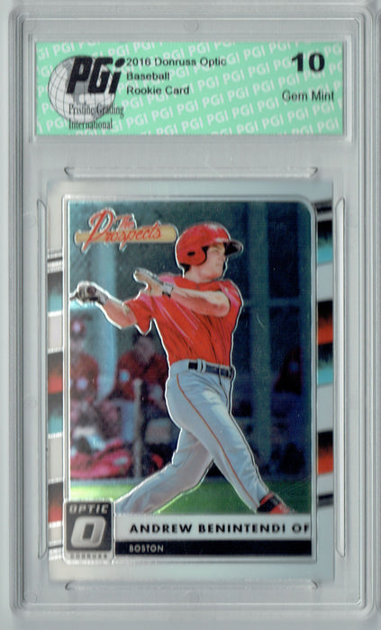 Andrew Benintendi 2016 Donruss Optic #TP11 Rookie Card PGI 10