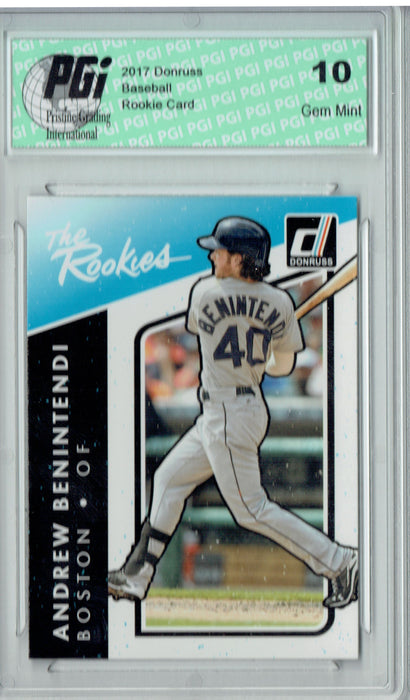 Andrew Benintendi 2017 Donruss The Rookies #TR-4 Rookie Card PGI 10