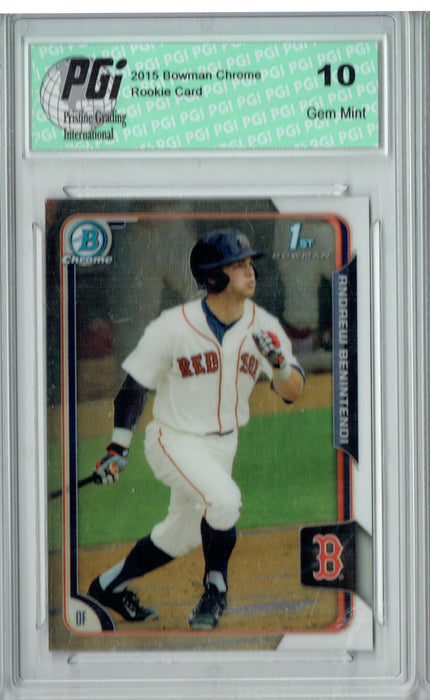 Andrew Benintendi 2015 Bowman Chrome #182 Rookie Card PGI 10