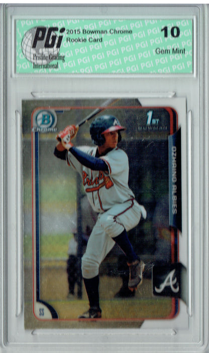 Ozhaino Ozzie Albies 2015 Bowman Chrome #BCP71 Rookie Card PGI 10