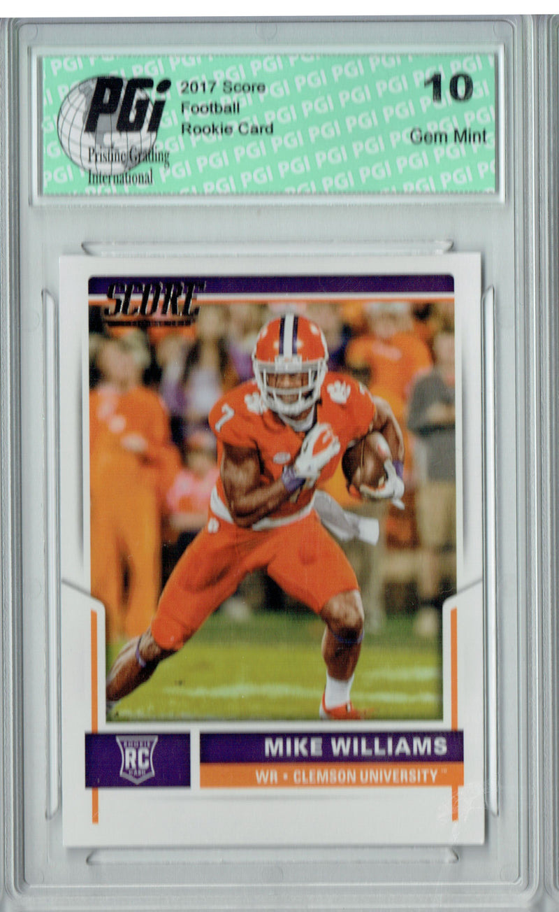 Mike Williams 2017 Score #369 Rookie Card PGI 10